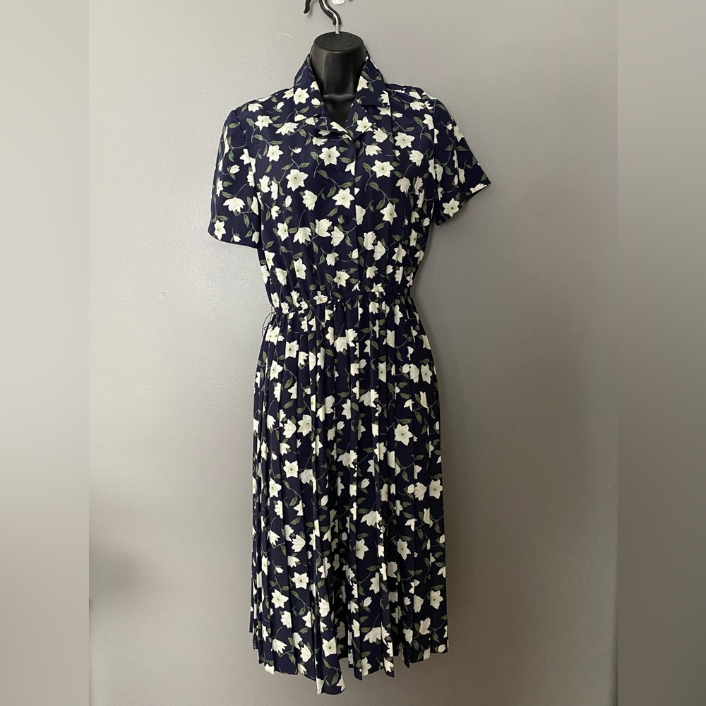 Leslie Fay vintage floral dress